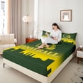 thumbnail image 4 of Homewish Football Gamer 4 Pieces Queen Sheet Sets for Kids Children Teens,Ball Game Ultra Soft Flat Sheet,Sport Theme Queen Fitted Sheet,Super Cozy Room Decor, 4 of 7