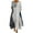 Gray, variant on Brilliant Winter Dresses for Women 2025 Women Casual Round-Neck Long Sleeve Button Pocket Long Dress White S