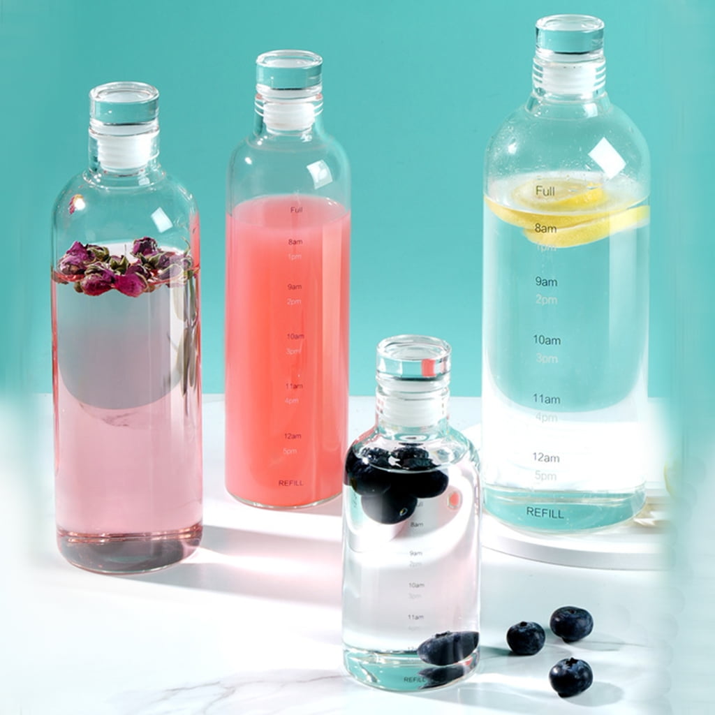 High Quality Glass Cup With Time Scale Glass Bottle For Easy Water Monitoring
