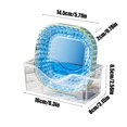 thumbnail image 3 of Kugisaki 4 PCS Plastic Serving Trays With Base For Party Dinner Plates Dishwasher Plastic Plates Reusable Lightweight Plates For Kitchen Or Camping on Clearance, 3 of 9