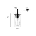 thumbnail image 2 of 2711-MB Millennium Lighting Verlana - 1 Light Pendant-45.5 Inch Tall and 4.93 Inch Wide-Matte Black Finish, 2 of 6