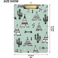 thumbnail image 3 of 12.5"x9" Western Cactus Clipboards, Standard A4 Letter Size Nursing Clipboard with Low Profile Metal Clip Decorative Clip Board for Office Supplies,Silver, 3 of 7