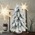 thumbnail image 2 of Árbol de Navidad Sincero con luces Mini decoración de escritorio navideña artificial de PVC flocado de 45 cm, 2 of 7