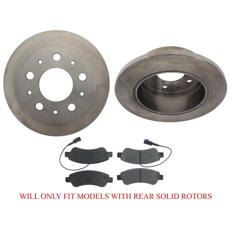Front and Rear Brake Rotor Set For 2014-2021 Ram ProMaster 2500 2015 BM668XN