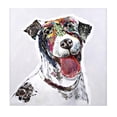 thumbnail image 1 of IMAX 46000 Saber the Dog Oil Painting, Multi-Color, 1 of 1