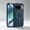 Blue, variant on For Google Pixel 9A Phone Case,Compatible with Mag-Safe,Anti-Scratch Fiber Pattern PU Leather Back Design,PC + TPU Hybrid Shockproof Non-Slip Protection,Durable Thin Phone Case,Orange