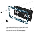 thumbnail image 5 of Abstract Ocean Waves License Plate Frames for Women Men Car Plate Holder Cover Metal Tag Aluminum Car Accessories Front Rear Plate Decor, 5 of 6