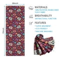 thumbnail image 2 of Purple Colorful Skull Flower Pattern Hot Yoga Mat Towel Non Slip for Hot Yoga - Quick-Drying Yoga Mat Cover with 4 Corner Pockets with Travel Bag - Hot Yoga Towel Non Slip 70"x26", 2 of 6
