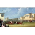 thumbnail image 2 of Pollard, James 14x10 Black Ornate Wood Framed with Double Matting Museum Art Print Titled - The Ascot Gold Cup, 1834, 2 of 4