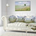 thumbnail image 3 of Designart Foggy Summer Morning in Mountains - Landscape Printed Throw Pillow - 12x20, 3 of 5