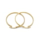 thumbnail image 1 of Arracadas Lisas 3.2 Cm Oro Italiano Sólido 14k, 1 of 4