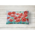 thumbnail image 2 of Carolines Treasures IBD0258PW1216 Poppies Canvas Fabric Decorative Pillow, 12H x16W, multicolor, 2 of 3