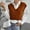 Brown, variant on Women's Loose Knitted Vest Pullover V Neck Vest Large Size Sweater Vest Cropped Vest for Women Sleeveless Cardigan Sweater Vest Girls Sweater Vest Mens Sweater Vests V Neck Sweater Vest Women