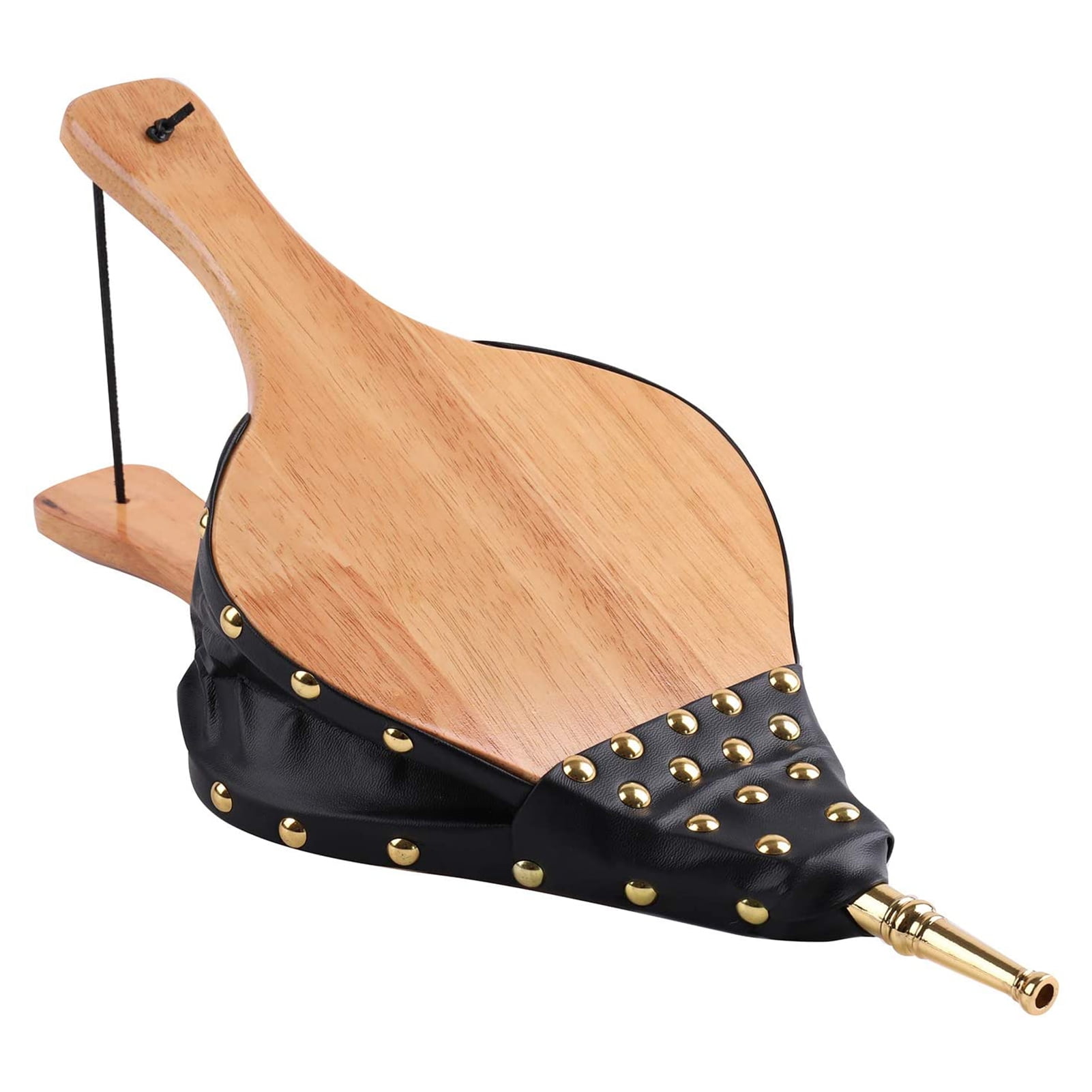 Famure Bellows For Fire Pit Bellows For Wood Stove Fire Blower Wooden Bellows Natural Hand