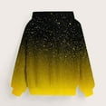 thumbnail image 5 of fnnxnal Big Girls 11-12T Galaxy Gradient Hoodie - Yellow Space Star Print, Soft Polyester Spandex, Casual Everyday Kids Sweatshirt, 5 of 5