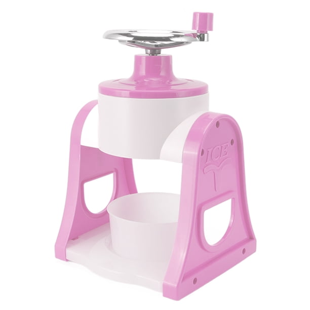 Trituradora de Hielo Portátil Segura Máquina de Hielo Raspado de Cubo de Hielo de Superior Máquina de Cono de Nieve con Manivela Manual para Cafetería con Leche ANGGREK Otros