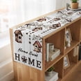 thumbnail image 6 of Table Runners 70 Inches Long Dress Scarves, Sweet Home Farmhouse Coffee/Dining/Kitchen Table Decor, Holiday Table Runner, Western Stars Bird Houses White Wood Plank 13x70 Inch, 6 of 9