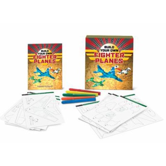 Pre-Owned Build Your Own Fighter Planes [With Book(s) and 57 Template Cards and Reusable Templates and 5 Color Markers] (Paperback) 1402767463 9781402767463