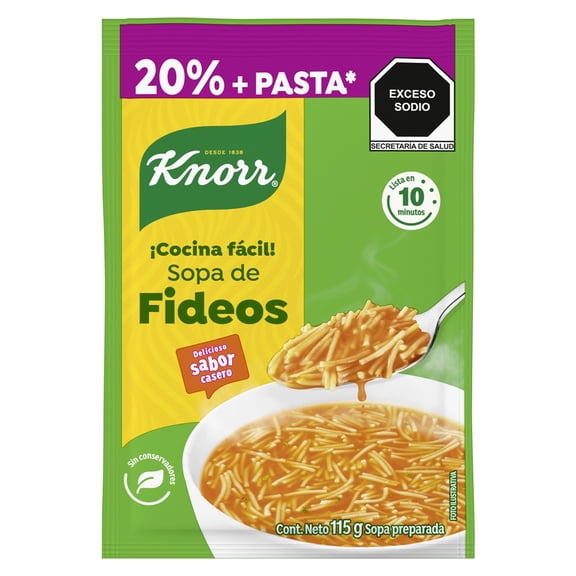 Sopa de fideo Knorr 115 g