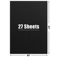 Koogel 27 Sheets Black DHF10 Cardstock for Kids, A4 Craft Paper Black