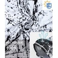 thumbnail image 5 of WELIGU Men's Rashguard Swim Shirt Short Sleeve UPF 50+ Sun Protection Shirt SPF Quick Dry Water Lightweight Shirt heibai-Tshirt-L, 5 of 6
