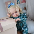 thumbnail image 7 of Reborn Baby Dolls 24'' Blue Eyes Soft Cloth Body with Silicone Limbs Christmas Birthday Gift Set for 3+ Years Children, 7 of 7