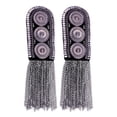 thumbnail image 2 of 1 par de broches con borlas y charreteras vintage de moda para ceremonias 88 cm, 2 of 8