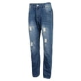 thumbnail image 3 of ones de Mezclilla para Mujer para Hombre Grandes Y Altos Clásicos Relajados en apariencia de Jeans 34 BLESIY Pantalones vaqueros rasgados, 3 of 8