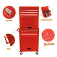 thumbnail image 7 of Donext Rolling Tool Chest Metal Tool Box with Wheels Tool Cabinet Portable Tool Box with Wheels High Capacity Rolling Tool Chest with Wheels and Drawers 6-Drawer Tool Storage Cabinet, Red, 7 of 7