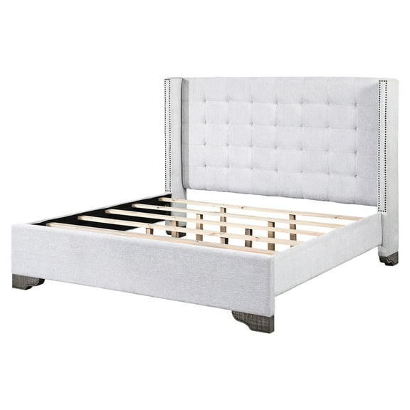 ACME Artesia Eastern King Bed in Tan and Natural