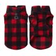 thumbnail image 1 of Ropa cálida de invierno para mascotas con chaleco grueso y suave de lana a cuadros para perros, 1 of 5