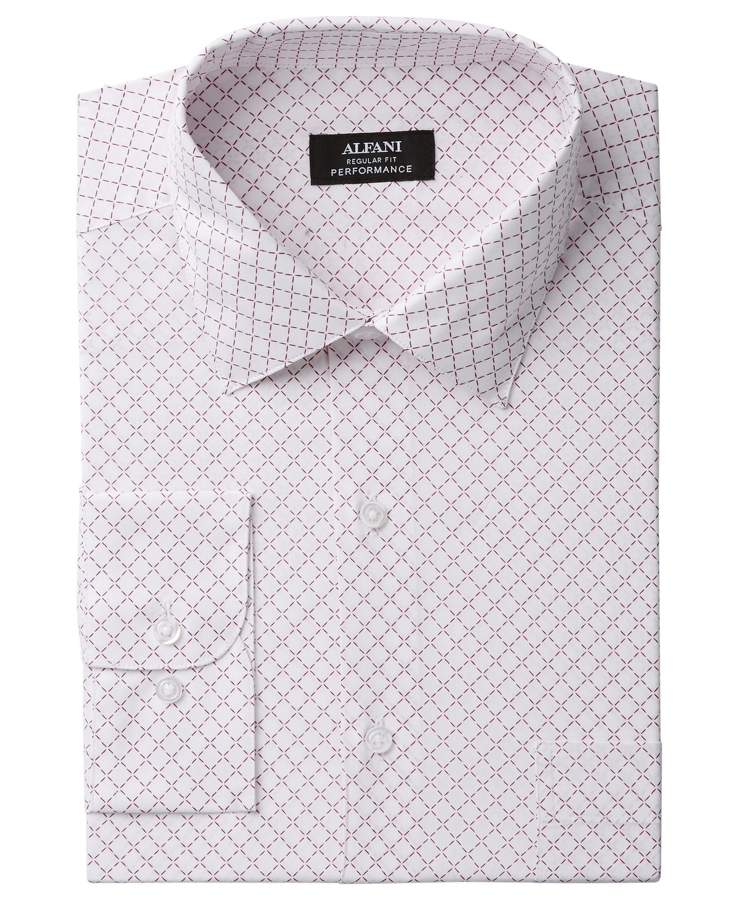Alfani Men's Classic Regular-Fit Dress Shirt (18.5-34/35, Pink 