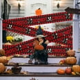 thumbnail image 5 of halloween decor Halloween quarantine warning tape scene decoration props Halloween Europe and Skeleton Ghost decoration warning strips, 5 of 6