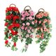 thumbnail image 2 of Guirnalda colgante de vid de flores de rosas artificiales para decoración de boda, hogar, sala de estar, primavera, otoño, jardín, planta falsa de hiedra DIY, 2 of 5