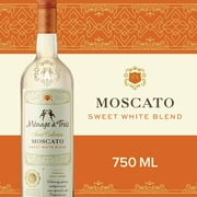 Menage a Trois Sweet Collection Moscato California White Blend Wine, 750 ml Glass Bottle, 13.5% ABV