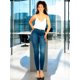 thumbnail image 2 of Pack de 2 Leggins Mujer Unitalla Mezclilla Faja Alta Estilo Pantalón Mezclilla Jegging Tiro Alto, Mallon licra Cómodos Elásticos, 2 of 5