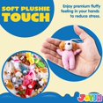 thumbnail image 4 of Minijuguetes de peluche JOYIN, 24 unidades, 7-8 cm, 4 of 7