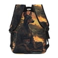 thumbnail image 4 of Fotbe Sunset Meditating Doberman Mochila Casual con Estampado para Escuela, Viajes y Actividades al Aire Libre - Duradera, Ligera y Cómoda, 4 of 5
