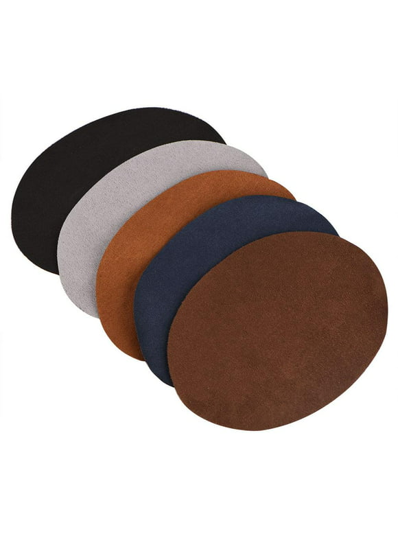 Ejoyous Elbow Knee Patches,1Pack Oval Shape PU Leather Patch Repair Sewing Elbow Knee Patches Clothing Accessories, Patches