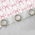 thumbnail image 4 of Manfei Kawaii Bowk Not Curtains and Drapes,Cute Cartoon Bowtie Black Out Curtains,Pink White Curtains Pack of 2 (52x63 Each) For Girl,Breathable Home Decor, 4 of 6