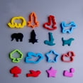 thumbnail image 3 of CNKOO 29 Pieces Play Dough Tools Playdough Accessories Set Various  Molds Rollers Cutters Educational Gift for Children  Random Color, 3 of 7
