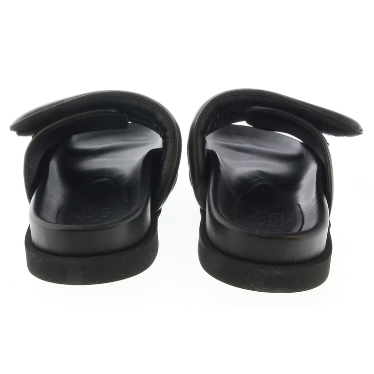 Gia Borghini Black Padded Leather Slides 9 for Mens  display picture 2