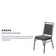 thumbnail image 4 of Flash Furniture HERCULES Series Square Back Stacking Banquet Chair in Dark Gray Fabric with Silvervein Frame, 4 of 5