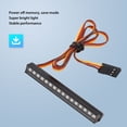 thumbnail image 4 of Kit De Lámpara LED De Techo Con Barra RC, Luz Superbrillante Estable aleación De Aluminio Memoria De Apagado 8 Efectos De Iluminación Luz RC 16LED Para Coches RC 1/14, 4 of 7
