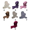 thumbnail image 2 of Minnieouse Cálido con estilo, con bufanda con capucha, varios colores disponibles, gorro con protección para los oídos integrado, bufanda Sombreros Blanquecino, 2 of 6