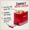 thumbnail image 2 of Nostalgia Retro 2 Slice Toaster, Vintage Toaster Oven for Bagels and Thick Bread, Red, 2 of 8