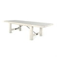 thumbnail image 5 of Rena Dining Table, 2 Extension Leaf, 86-122 Inch White Mahogany Wood, 5 of 7