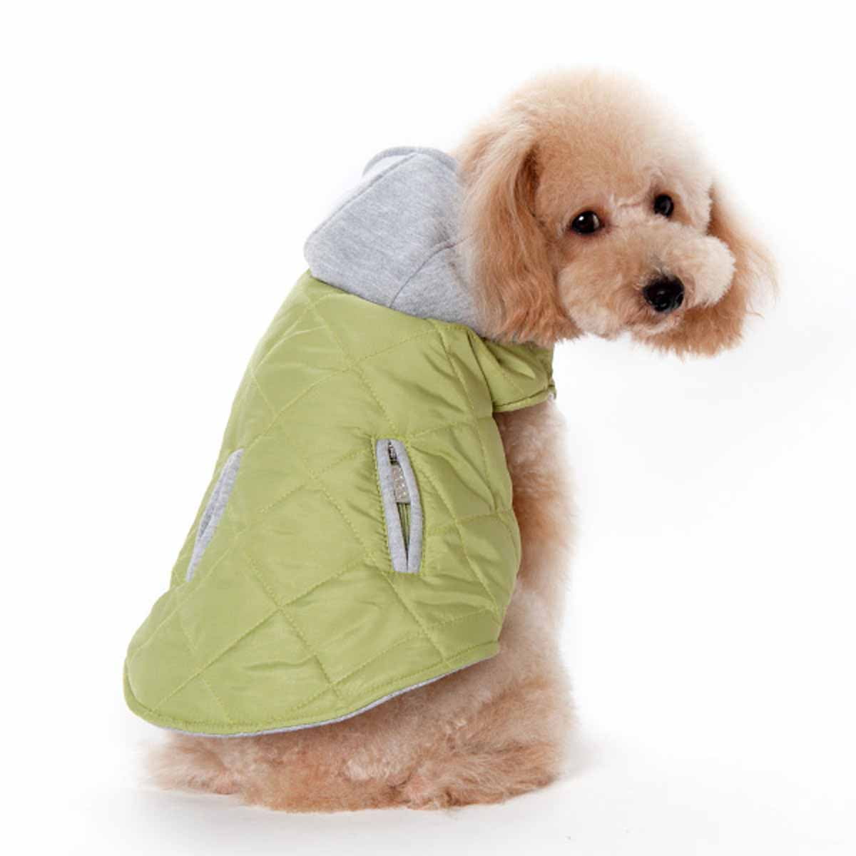 dog puffer jacket with hood