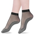 thumbnail image 1 of 10 pares de calcetines de nailon sedoso TANGJMXG para tobillos Medias de seda elásticas, 1 of 5