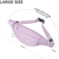 thumbnail image 4 of Fanny Packs for Women Fashionable Crossbody Bags Belt bag Multi-color Waterproof Waist Bag Plus Size Fanny Pack for Men with Headphone Jack for Running Fit All Phones Purple, 4 of 6